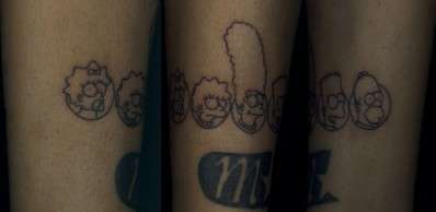 The Simpsons tattoo