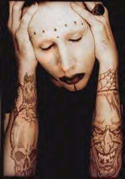 Marilyn Manson (Fake Tattoos) tattoo