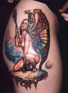 Rainbow Fairy tattoo