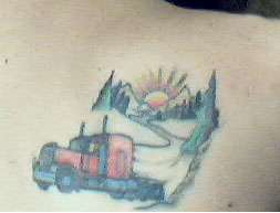 truck tattoo