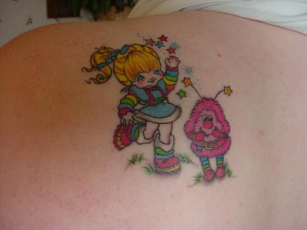 Rainbow Brite and I.Q. the Sprite tattoo
