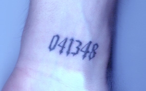 My Number tattoo