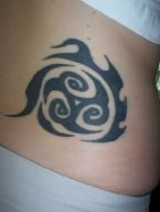 Free Handed tribal tattoo