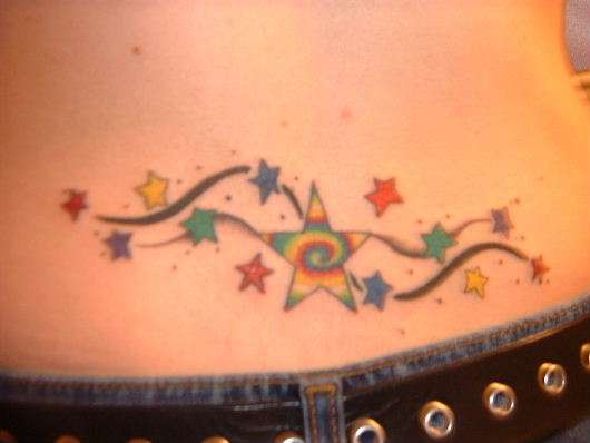 Wavy Stars tattoo