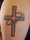 Cross on my left arm with7-25-99(the day i was baptised) in it tattoo