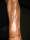 Wood grain flames tattoo