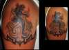 BLACK TRADITIONAL PANTHER tattoo