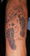 FOOT BABY PRINTS tattoo
