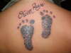 FOOT PRINTS tattoo