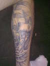 Pirate ship tattoo