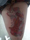Tattoo in progress