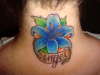 blue lilly tattoo