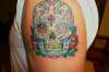day of the dead skull tattoo
