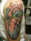 heart tattoo colored