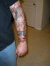 Chucks new Royo half sleeve 12/09 tattoo