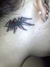 Close up of My red back tattoo