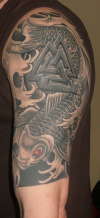 Koi coverup tattoo