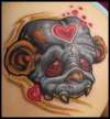 Teddy Bear/Monkey Skull tattoo