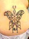 Tribal Butterfly tattoo