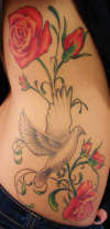 dove and roses tattoo