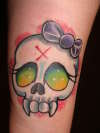 girlie skull tattoo