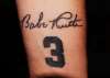 Babe Ruth real fan !! tattoo