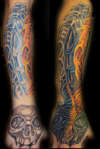 BioMech Coverup tattoo