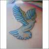 Blue dove tattoo