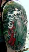 Bride and Groom Skeleton tattoo