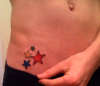 Colored Stars tattoo