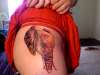 First session of Elephant tattoo