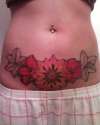 Hip to Hip Flowers tattoo