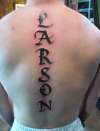 LARSON tattoo
