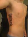 No Regrets tattoo