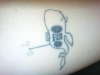 Radio whale tattoo