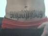Sag. Ambigram tattoo
