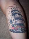 Sailor Jerry boat tattoo