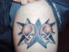 Skull + Stars tattoo
