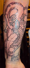 Snake and Dagger tattoo