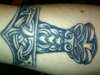 Thor's Hammer tattoo