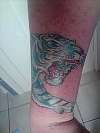 blue tiger tattoo