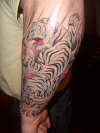 blue tiger tattoo