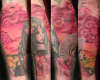 giesha half sleeve tattoo