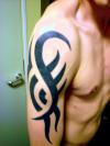 Dark tribal tattoo