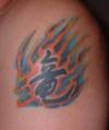 Flames tattoo