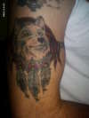my wolf arm band tattoo