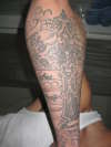 rip cross tattoo