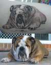 Gus The Bulldog tattoo