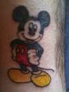 Mickey Mouse I did myself tattoo