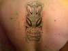 Pinstriped Tiki tattoo